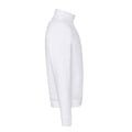 White - Side - Fruit of the Loom Mens Premium Zip Neck Sweatshirt