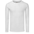 White - Front - Fruit of the Loom Mens Iconic 140 Classic Long-Sleeved T-Shirt