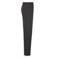 Black - Side - Fruit of the Loom Mens Open Hem Jogging Bottoms