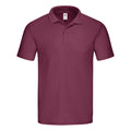 Burgundy - Front - Fruit of the Loom Mens Original Polo Shirt