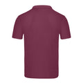 Burgundy - Back - Fruit of the Loom Mens Original Polo Shirt
