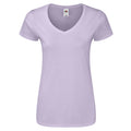 Soft Lavender - Front - Fruit Of The Loom Womens-Ladies Iconic V Neck T-Shirt