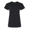 Pitch Black - Front - Gildan Womens-Ladies Softstyle Midweight T-Shirt