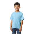 Light Blue - Front - Gildan Childrens-Kids Softstyle Midweight T-Shirt
