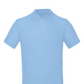 Sky Blue - Back - B&C Mens Inspire Organic Polo Shirt