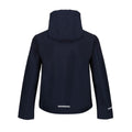 Navy-Royal Blue - Back - Regatta Childrens-Kids Ablaze 3 Layer Hooded Soft Shell Jacket