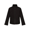 Black - Front - Regatta Childrens-Kids Ablaze 2 Layer Soft Shell Jacket