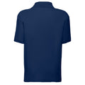 Navy - Back - Fruit of the Loom Childrens-Kids 65-35 Polo Shirt