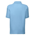 Sky Blue - Back - Fruit of the Loom Childrens-Kids 65-35 Polo Shirt