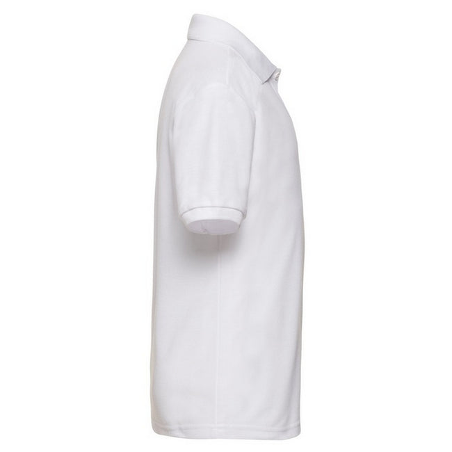 White - Side - Fruit of the Loom Childrens-Kids 65-35 Polo Shirt