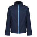 Navy-French Blue - Front - Regatta Mens Ablaze Printable Soft Shell Jacket