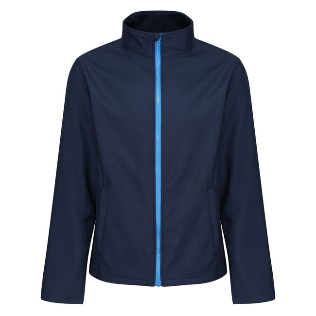 Navy-French Blue - Front - Regatta Mens Ablaze Printable Soft Shell Jacket