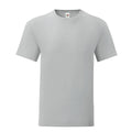 Zinc - Front - Fruit Of The Loom Mens Iconic 150 T-Shirt