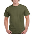 Military Green - Side - Gildan Unisex Adult Ultra Cotton T-Shirt