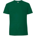 College Green - Front - Fruit Of The Loom Mens Iconic 195 Premium Ringspun Cotton T-Shirt