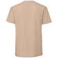 Desert Sand - Back - Fruit Of The Loom Mens Iconic 195 Premium Ringspun Cotton T-Shirt
