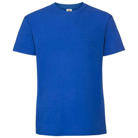 Royal Blue - Front - Fruit Of The Loom Mens Iconic 195 Premium Ringspun Cotton T-Shirt