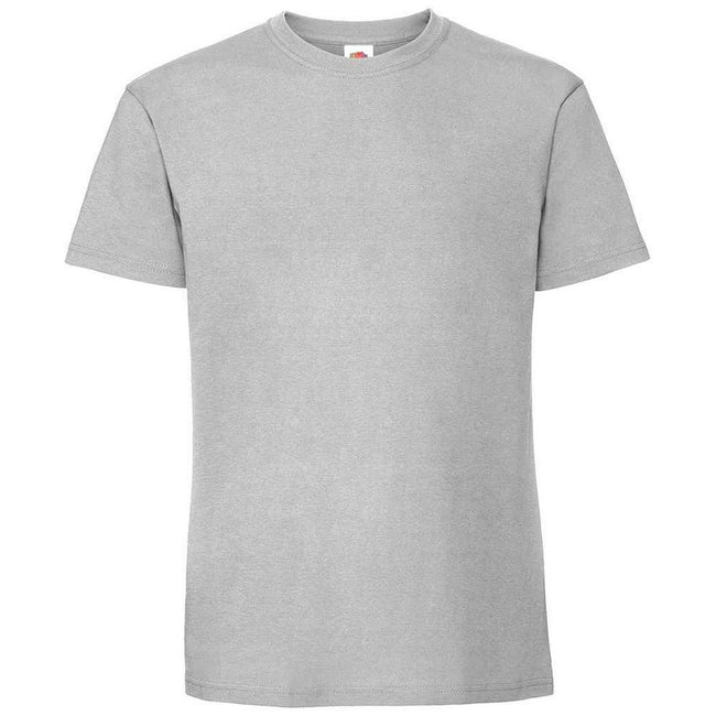 Zinc - Front - Fruit Of The Loom Mens Iconic 195 Premium Ringspun Cotton T-Shirt