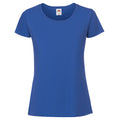 Royal Blue - Front - Fruit Of The Loom Womens-Ladies Iconic 195 Premium Ringspun Cotton T-Shirt