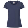 Deep Navy - Front - Fruit Of The Loom Womens-Ladies Iconic 195 Premium Ringspun Cotton T-Shirt