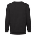 Black - Back - Fruit of the Loom Childrens-Kids Classic Set-in Sweatshirt