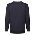 Deep Navy - Back - Fruit of the Loom Childrens-Kids Classic Set-in Sweatshirt