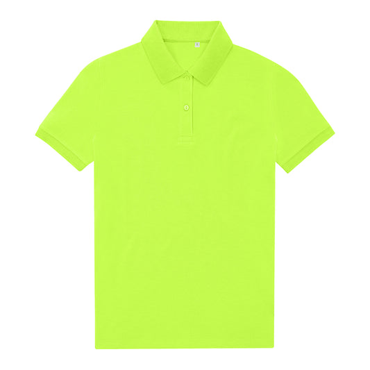Acid Lime - Front - B&C Womens-Ladies My Eco Polo Shirt