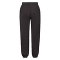 Black - Back - Fruit of the Loom Childrens-Kids Premium Elasticated Cuff Jogging Bottoms