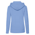 Sky Blue - Back - Fruit of the Loom Womens-Ladies Classic Hoodie