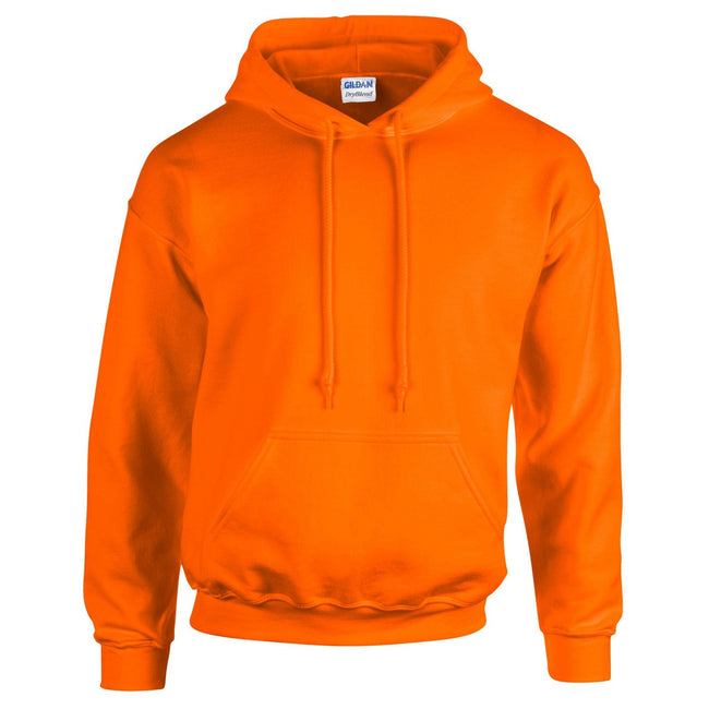 Safety Orange - Front - Gildan Unisex Adult Heavy Blend Hoodie