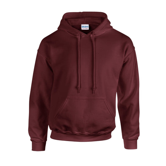 Maroon - Front - Gildan Unisex Adult Heavy Blend Hoodie