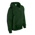 Forest Green - Side - Gildan Unisex Adult Heavy Blend Full Zip Hoodie