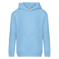 Sky Blue - Front - Fruit of the Loom Childrens-Kids Premium Hoodie