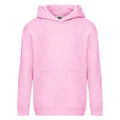 Light Pink - Front - Fruit of the Loom Childrens-Kids Premium Hoodie