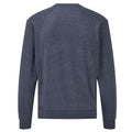 Heather Navy - Back - Fruit of the Loom Mens Classic Raglan Jumper