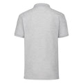 Heather Grey - Back - Fruit of the Loom Mens 65-35 Polo Shirt