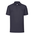 Deep Navy - Front - Fruit of the Loom Mens 65-35 Polo Shirt