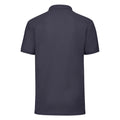 Deep Navy - Back - Fruit of the Loom Mens 65-35 Polo Shirt