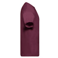 Burgundy - Side - Fruit Of The Loom Mens Original T-Shirt