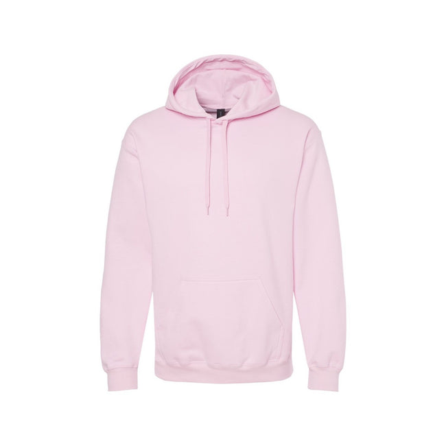 Light Pink - Front - Gildan Unisex Adult Softstyle Fleece Midweight Hoodie