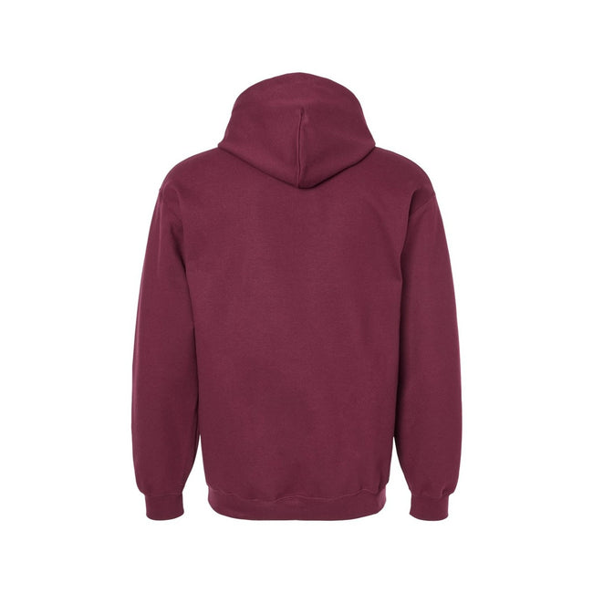 Maroon - Back - Gildan Unisex Adult Softstyle Fleece Midweight Hoodie