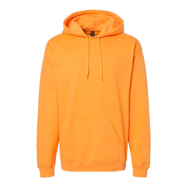 Tangerine - Front - Gildan Unisex Adult Softstyle Fleece Midweight Hoodie