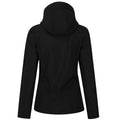 Black - Back - Regatta Womens-Ladies Venturer 3 Layer Hooded Soft Shell Jacket