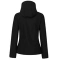 Black-Red - Back - Regatta Womens-Ladies Venturer 3 Layer Hooded Soft Shell Jacket