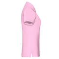 Light Pink - Side - Fruit of the Loom Womens-Ladies Premium Plain Polo Shirt