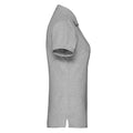 Athletic Heather - Side - Fruit of the Loom Womens-Ladies Premium Plain Polo Shirt