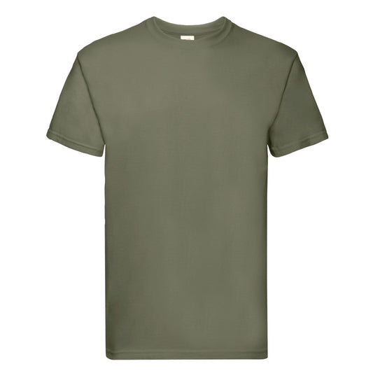 Classic Olive - Front - Fruit of the Loom Mens Super Premium T-Shirt