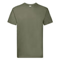 Classic Olive - Front - Fruit of the Loom Mens Super Premium T-Shirt