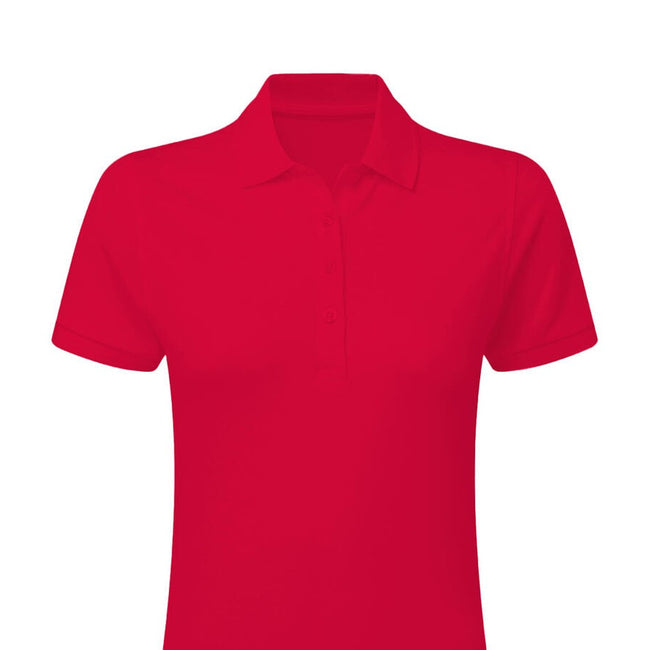 Red - Back - SG Womens-Ladies Signature Stretch Tagless Polo Shirt