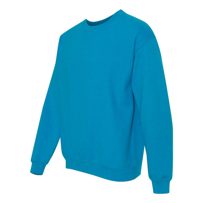 Sapphire - Side - Gildan Unisex Adult Heavy Blend Crew Neck Sweatshirt
